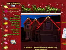 Tablet Screenshot of customchristmaslightingkc.com